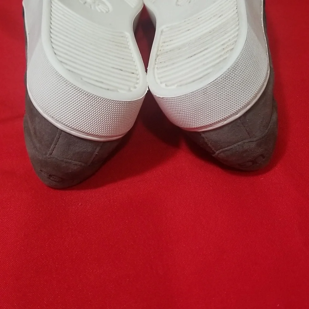 UGG Women's Gray Slip-On Suede Athletic Sneakers
